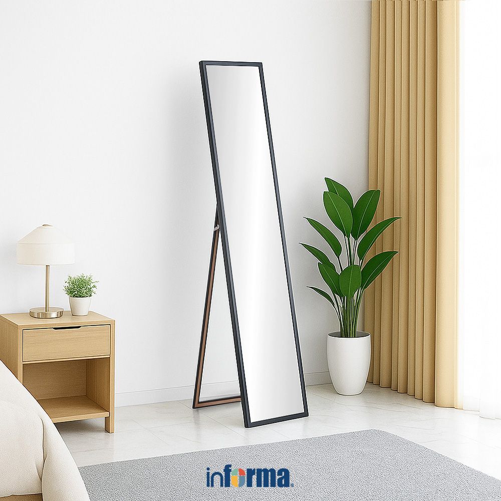 Informa 33x5x150 cm Cermin Lantai Standing Mirror Cermin Panjang Cermin Berdiri Floor Mirror