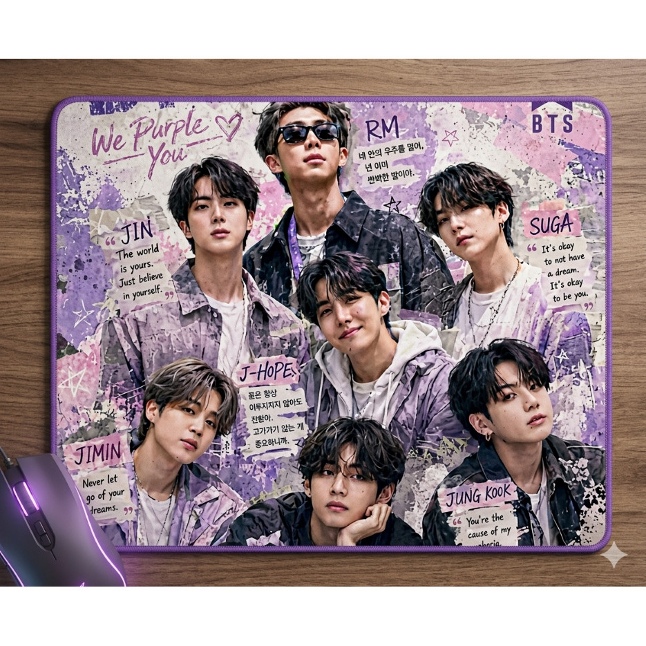 RLV - MOUSEPAD OPPA KPOP ARMY MERCH SPECIAL EDITION