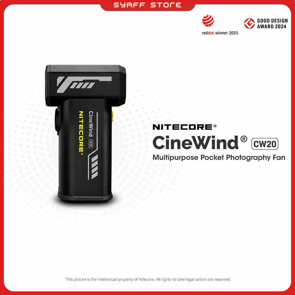 NITECORE Kipas Angin Portable CineWind Photography Fan 98000RPM 100W - CW20
