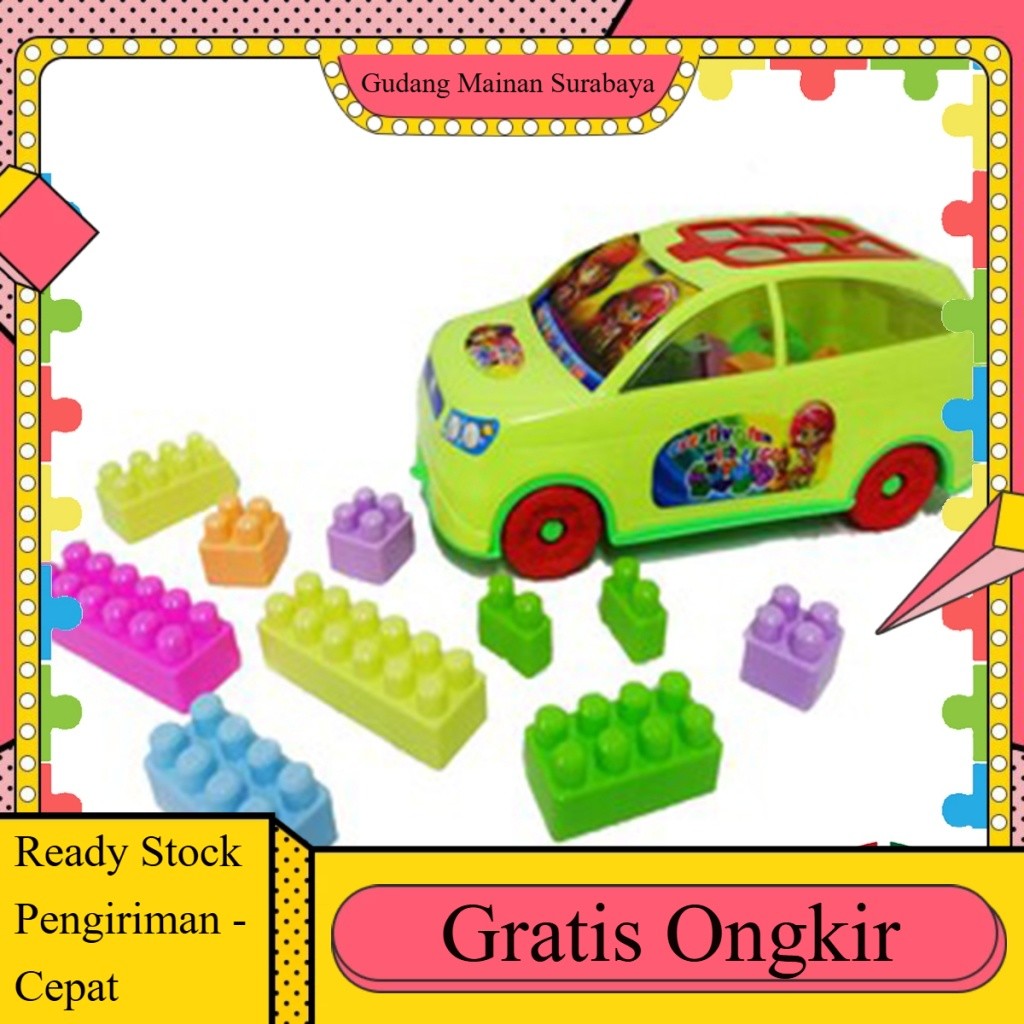 Mainan Anak Block Kreative Mobil CRV AVANZA TERMURAH (201A + 203)