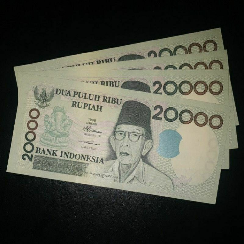 (READY STOK) Uang Kuno 20000 Ki Hajar Dewantara Gress Aunc-UNC (TERLARIS)