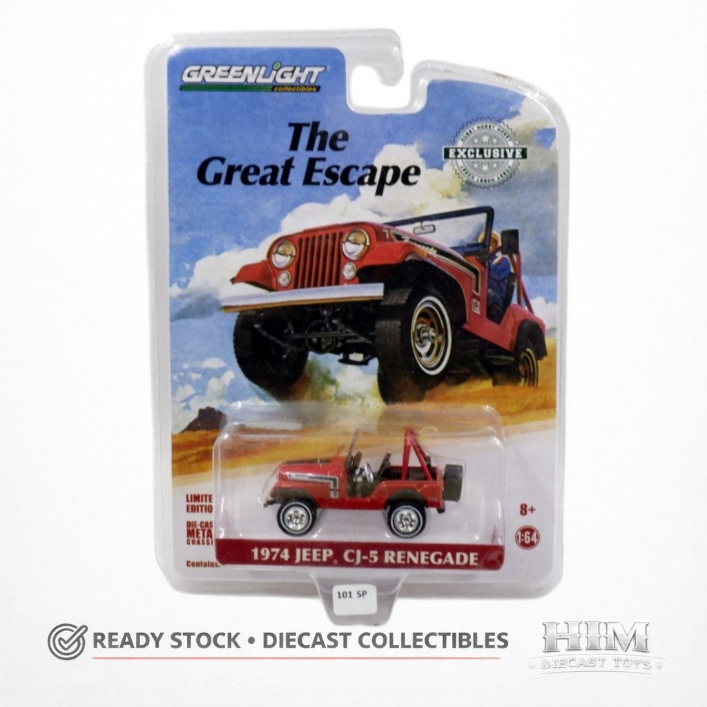 Greenlight 1974 Jeep CJ-5 Renegade The Great Escape - 101SP - Box SP5