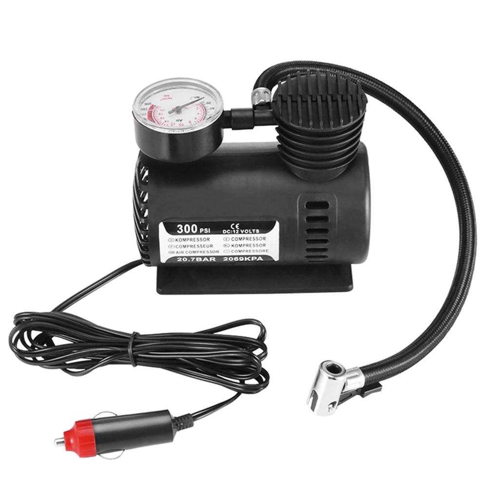 300PSI 12V Mini Air Compressor Auto Car Electric Tire Air Inflator Pump Mini Air Compressor Air Pump