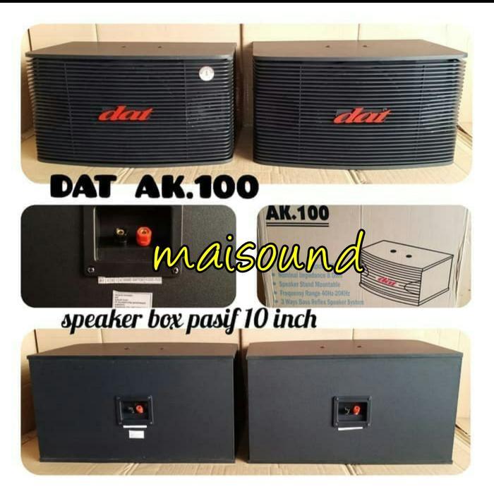 SPEAKER PASIF DAT AK100 SEPASANG ORIGINAL DAT AK 100 10 INCH 2 UNIT