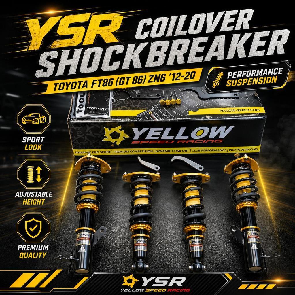 Yellow Speed Racing [YSR] Coilover Shockbreaker Dynamic Racing Original - Toyota FT86 / Subaru BRZ