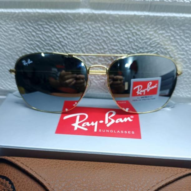 Kacamata Original Rayban Caravan RB3136 Lensa Mirror