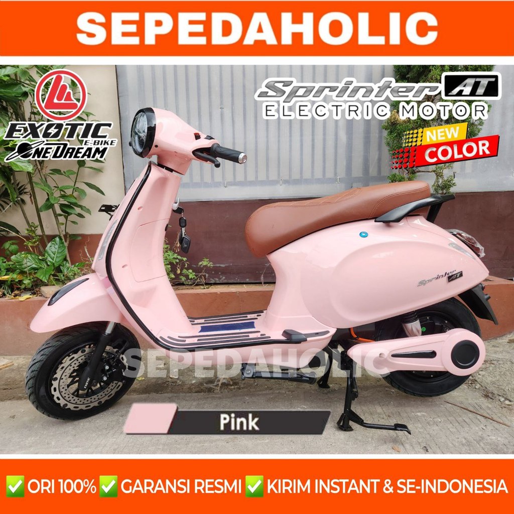 Sepeda Motor Listrik EXOTIC SPRINTER AT 1200 Watt Electric E Bike