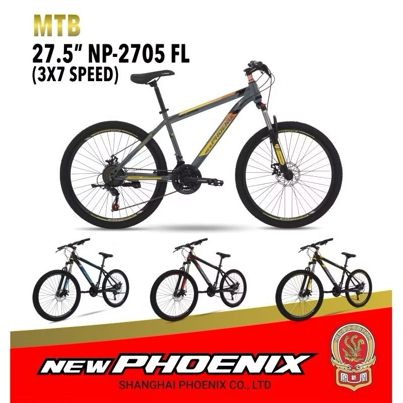 MS Sepeda MTB Ukuran 24 / 26 / 27.5 New Phoenix NP 2705 Forklock Murah Berkualitas / Sepeda Gunung U
