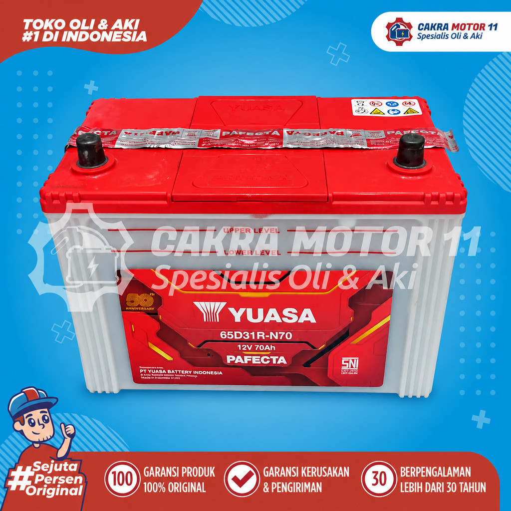 Aki Gojek Only Yuasa N70 Aki Mobil
