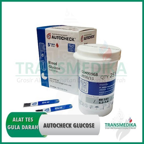 Telecomp1 Autocheck Glucosa / AUTOCHECK Gula Darah / Autocheck strip refill gula darah / Autocheck g