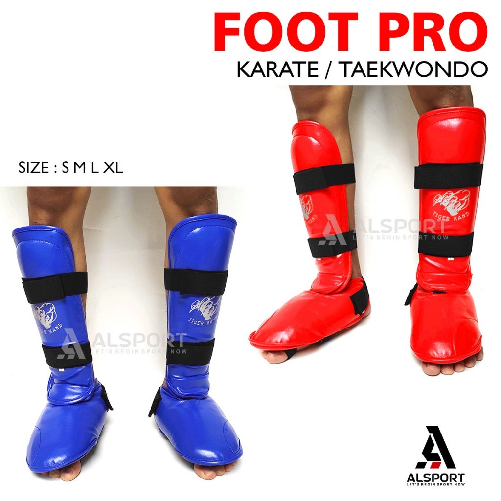FOOT PRO TAEKWONDO Pelindung Kaki Karate Taekwondo / Foot Protector Karate Taekwondo / Sepatu karate