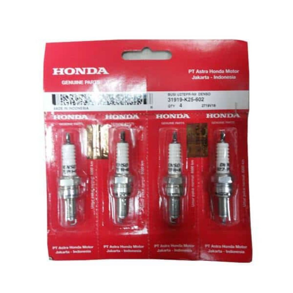 Busi Honda Asli U27EPR-N9 (DS) Kode Part 31919-K25-602 | BeAT, Scoopy, CBR150R, CB150R, Sonic, GTR
