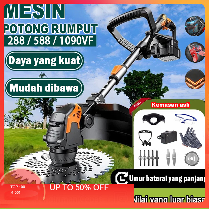 Mesin Potong Rumput Baterai alat pemotong rumput alat potong rumput Pemotong Rumput Listrik Pemangka