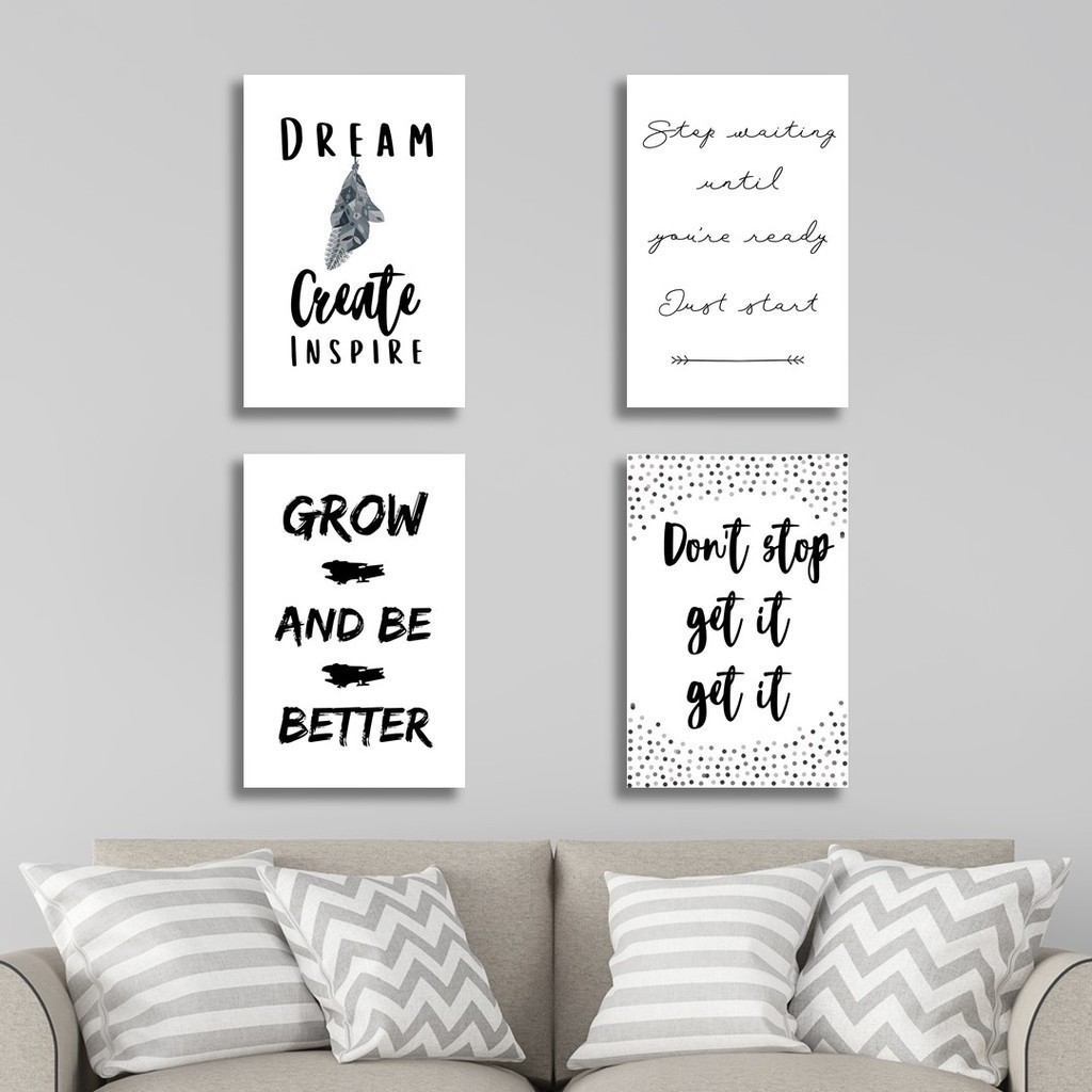 HIASAN DINDING DEKORASI RUANG TAMU QUOTE KATA MOTIVASI BLASTER