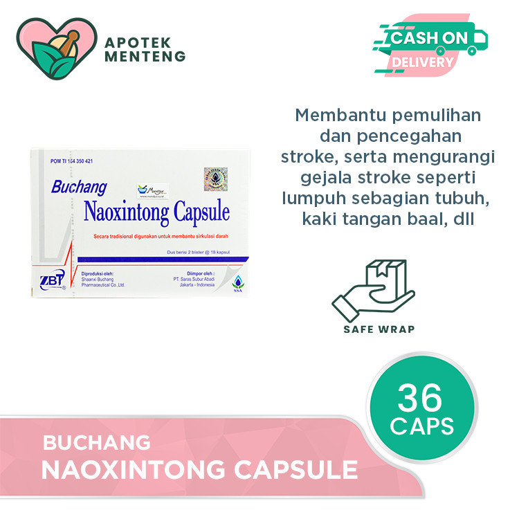 Buchang Naoxintong - Obat Kesehatan Jantung Lemah, Stroke, Hipertensi