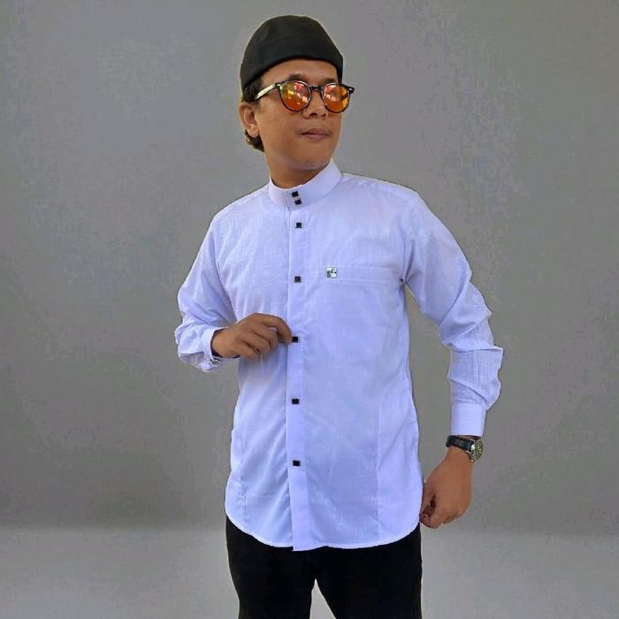 [[Premium]] Kemko Sultan Elegant Wolpeach Motif Kurma koko premium baju - PUTIH, S