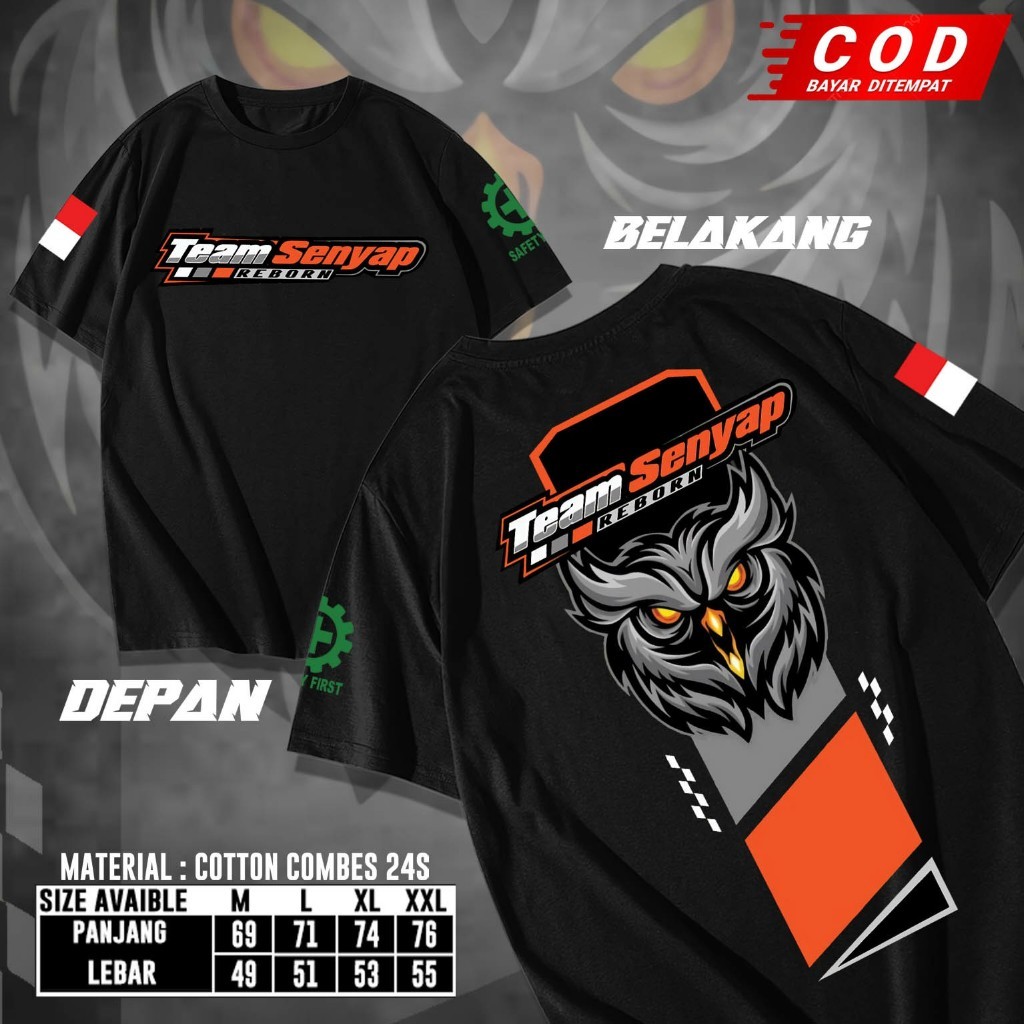 Tshirt Kaos Team Senyap Reborn Kaos Pria Wanita Kece Kekinian Kaos Team Senyap OWL