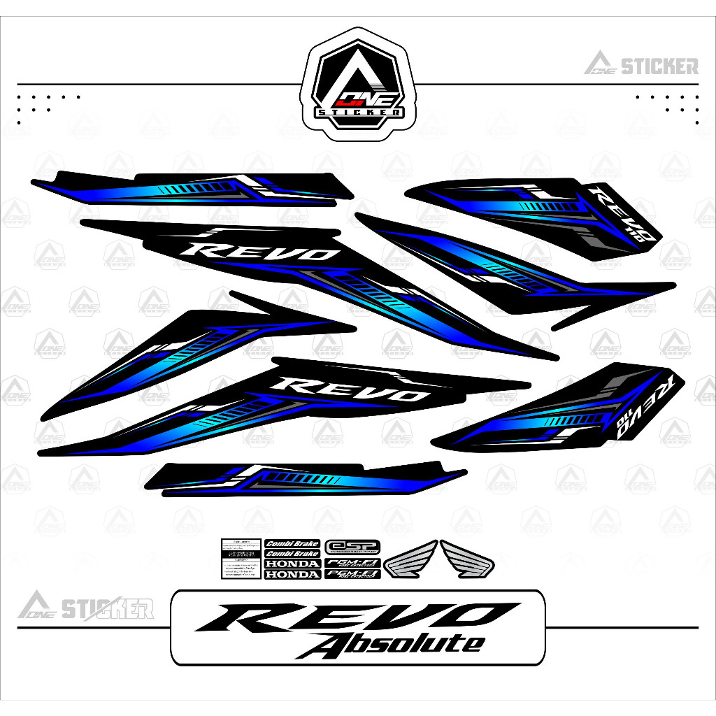 STRIPING ABSOLUTE REVO STIKER REVO REVO ABSOLUT STRIPING REVO 110 STICKER REVO ABSOLUTE WAVE