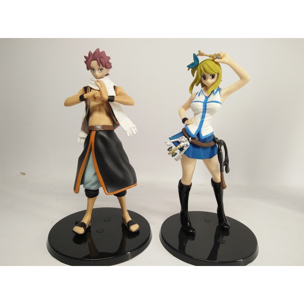 PVC Figure Set 2PCS Fairy Tale Natsu Dragnir Lucy Heartfilia NEW MIB