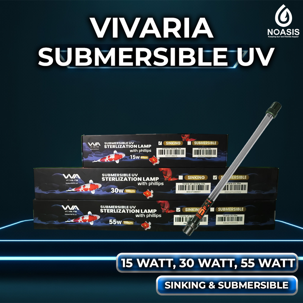 VIVARIA Lampu UVC Philips Kolam Ikan Koi Ultraviolet Lamp 15 30 55 W Watt