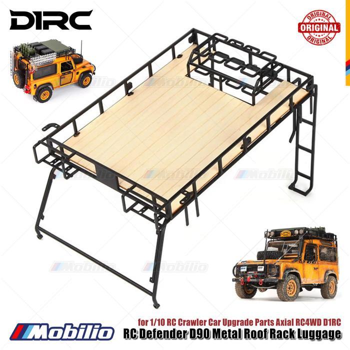 D1RC RC Defender D90 Metal Roof Rack Luggage for 1/10 RC Crawler Car Upgrade Parts Axial RC4WD Acces