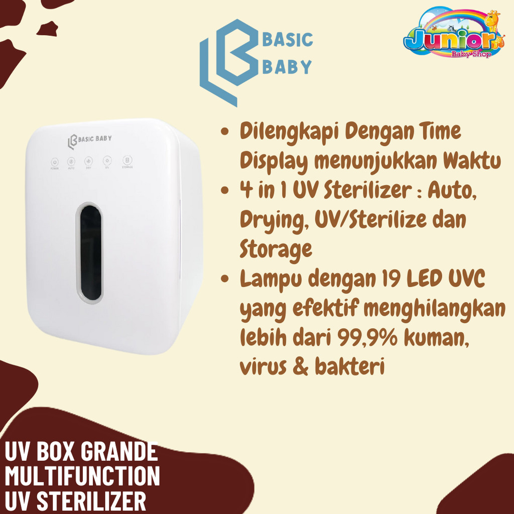 Basic Baby UV Box Grande Multifunction UV Sterilizer - Mesin Sterilizer