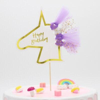 HIASAN KUE ULANG TAHUN KEPALA UNICORN / KEPALA UNICORN JUMBO MURAH BGS - Pink