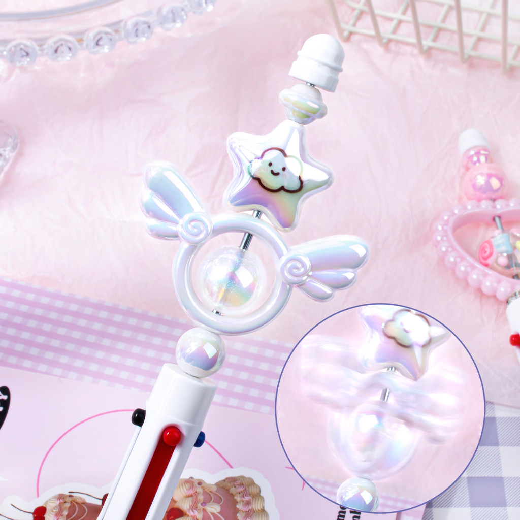 -SS- STYLISH AND CUTE PULPEN 4 WARNA AESTHETIC / PULPEN CANTIK 4 WARNA / PULPEN CHARMING KARAKTER / 