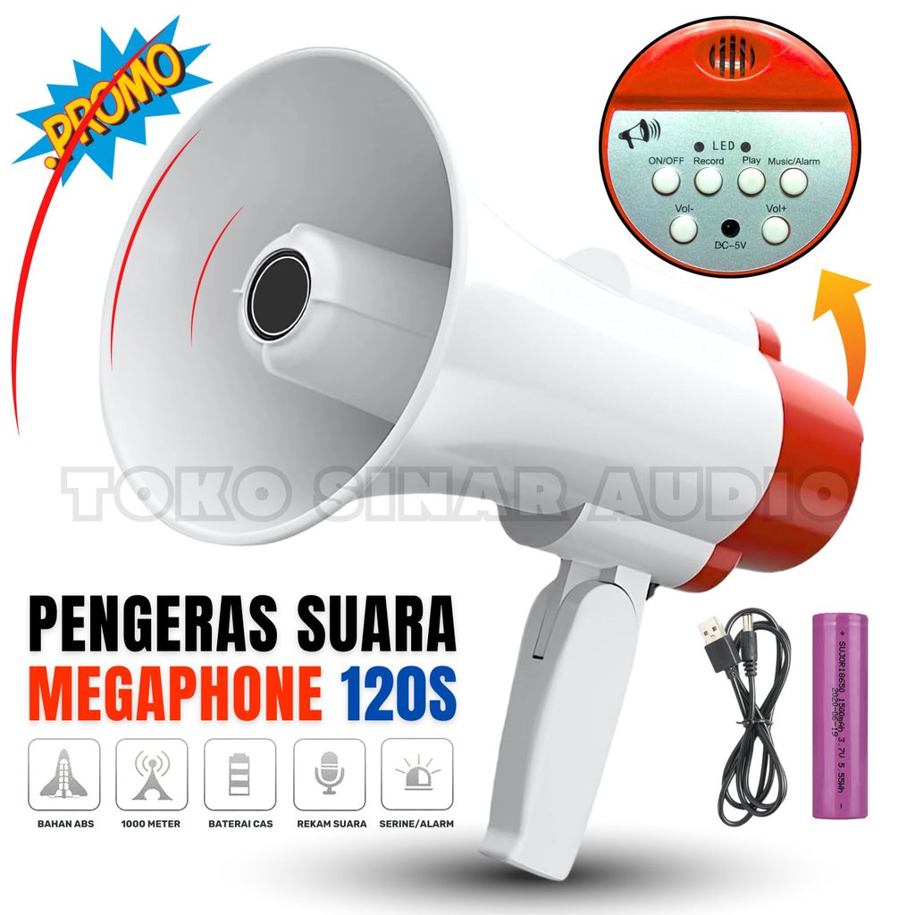 {CID} TOA SPEAKER UNTUK JUALAN KELILING Toa Megaphone 120S Pengeras Suara Toa Cas | toa buat dagang 