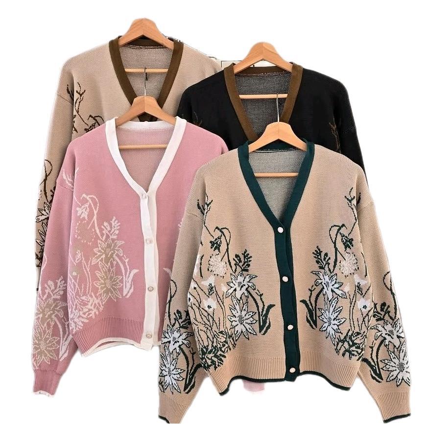 FLOW OUTER CARDIGAN RAJUT KNITWEAR PREMIUM WANITA MOTIF BUNGA DENGAN DESAIN ELEGAN DAN NYAMAN