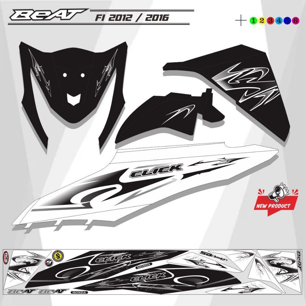 STRIPING MOTOR / VARIASI VARIASI STIKER MOTOR BEAT FI STRIPING TERLARIS VARIASI VARIASI