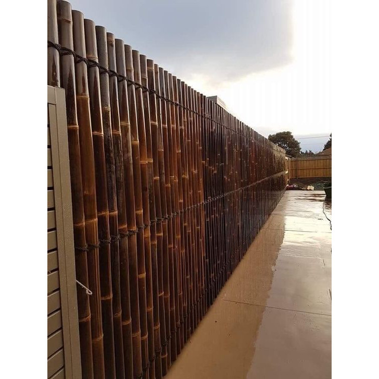 Pagar Bambu Hias Kering Siap Pasang untuk Dekorasi Outdoor