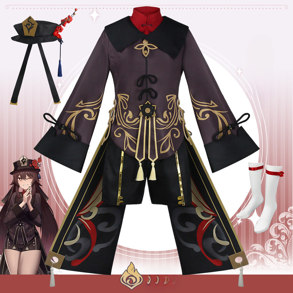 Genshin Impact Hu Tao cos Costume Game Hu Tangzhu Hu Tao cosplay Full Set Halloween Performance Cost