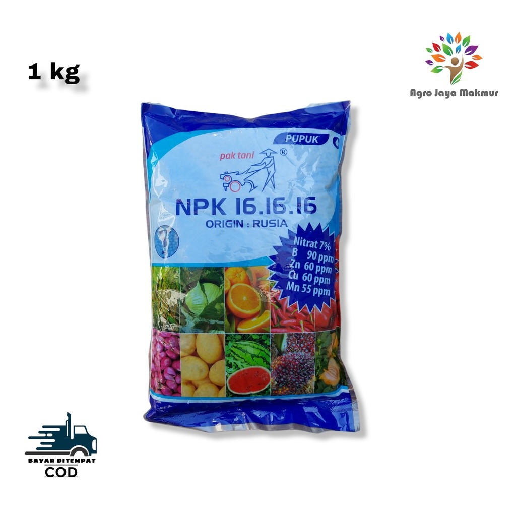 PUPUK NPK 16 PAK TANI KEMASAN PABRIK 1Kg