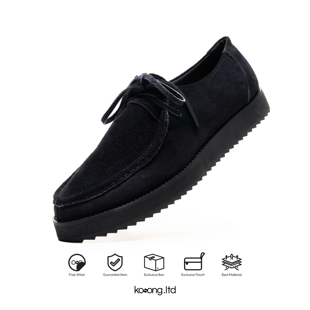 Kosong.Ltd Sepatu Loafers Pria Wanita - VOGUE Black