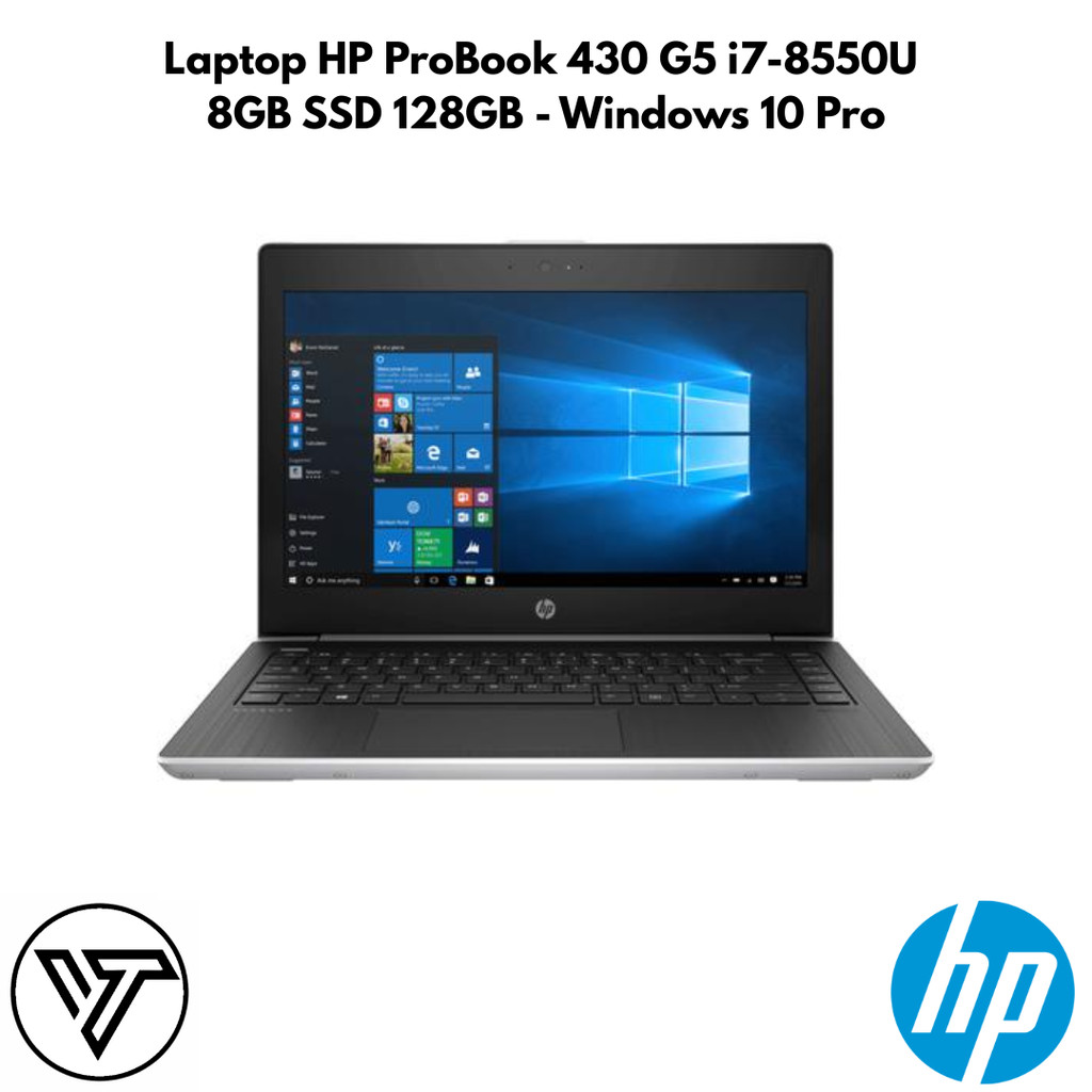 Laptop HP ProBook 430 G5 i7-8550U 8GB SSD 128GB  – Windows 10 Pro