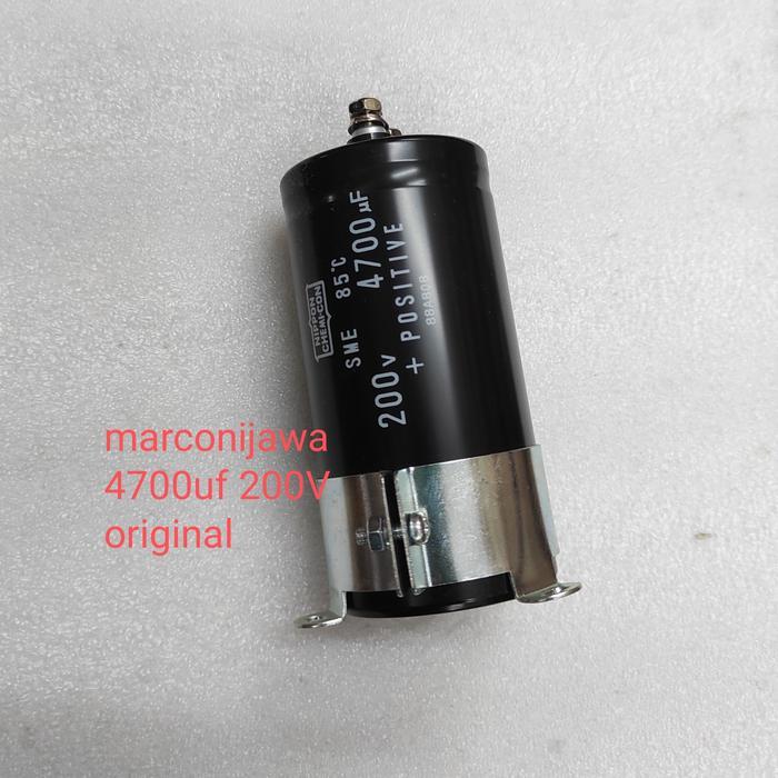 capasitor 4700uf 200V Nippon chemicon 100x50mm BEST