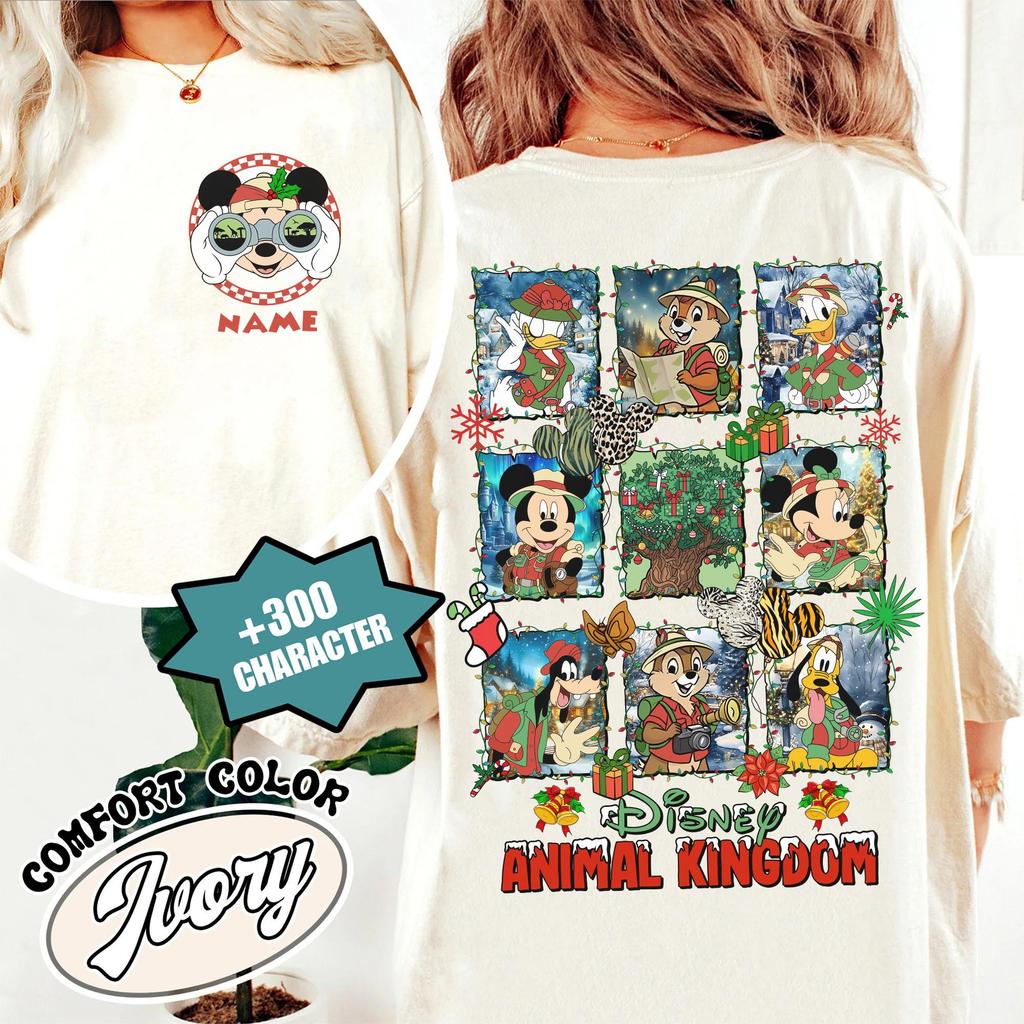 Disney Animal Kingdom Christmas Mickey & Friends T-shirt, Disney World Wild about  Shirt, Disney Fam
