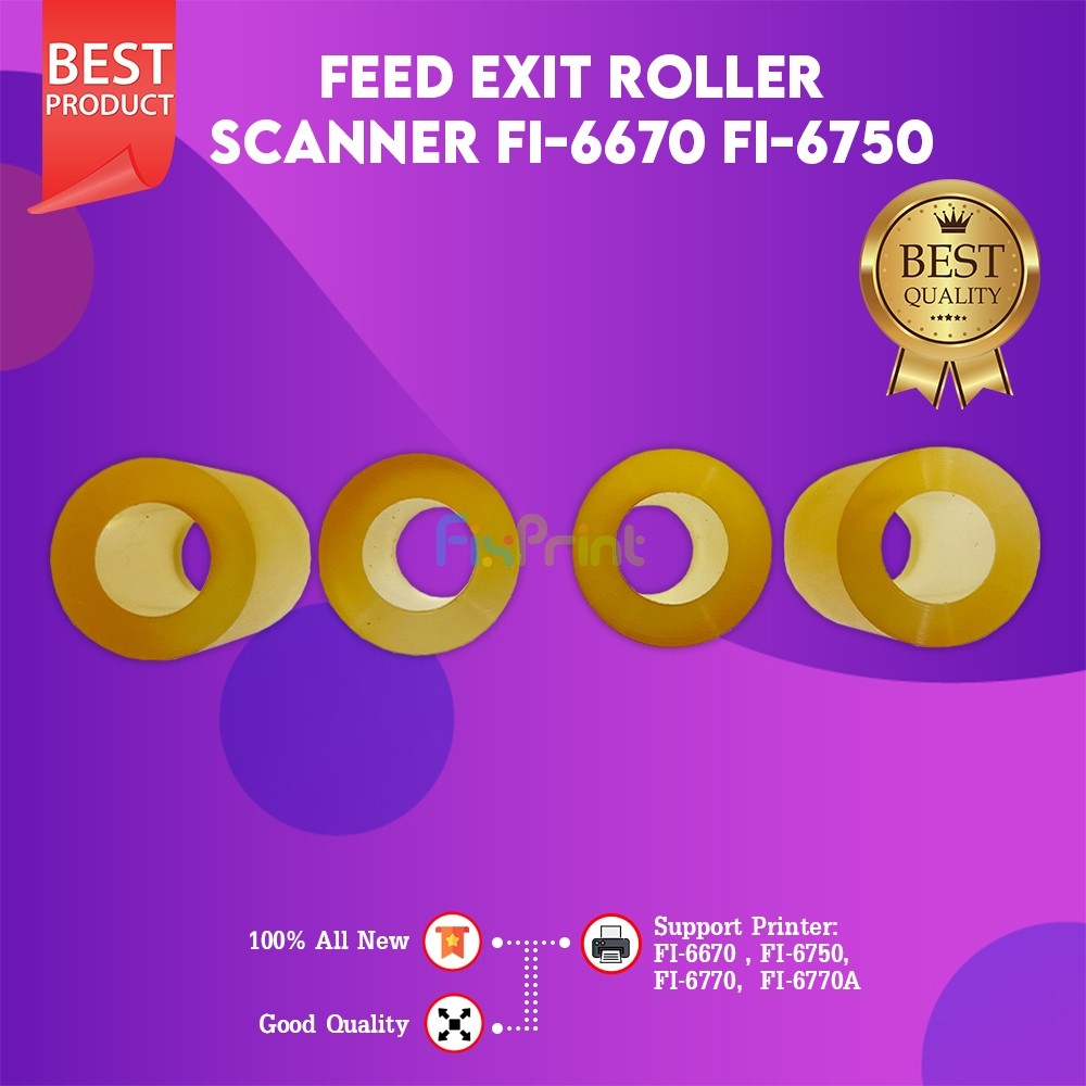 FixPrint Feed Exit Roller Fujitsu Scanner FI6670 FI6670 FI6750 FI6750 FI6770