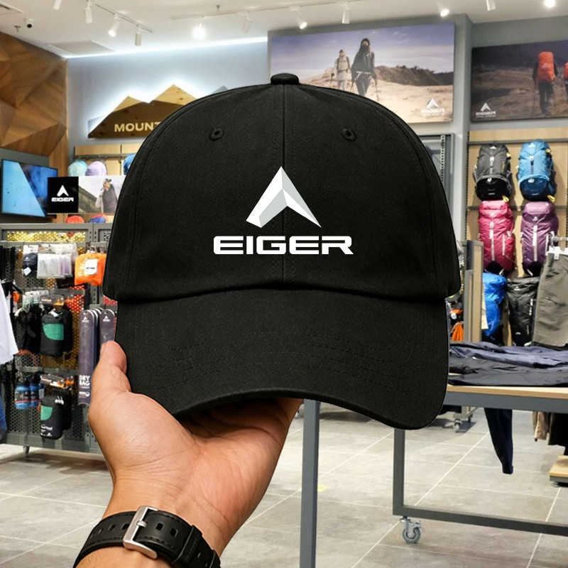 Topi Baseball EIGER Petualangan untuk Pria Wanita model unisex bahan katun 100% adjustable