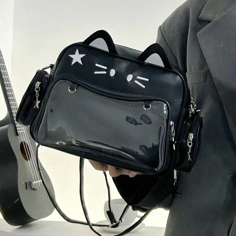 MELVI STORE Tas Selempang Kulit Wanita Tas Cewek Slingbag Versatile ITA Bag GT 210