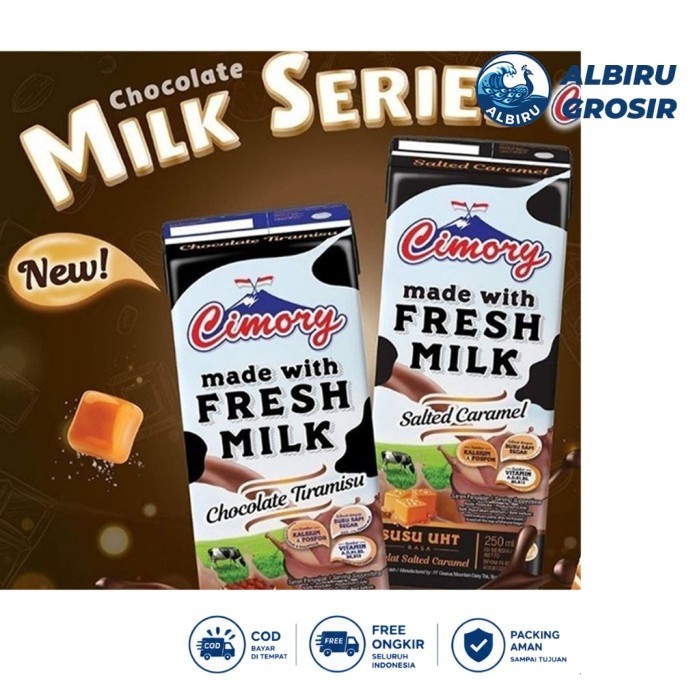 Cimory Salted Caramel Chocolate Tiramisu Susu UHT Cimory