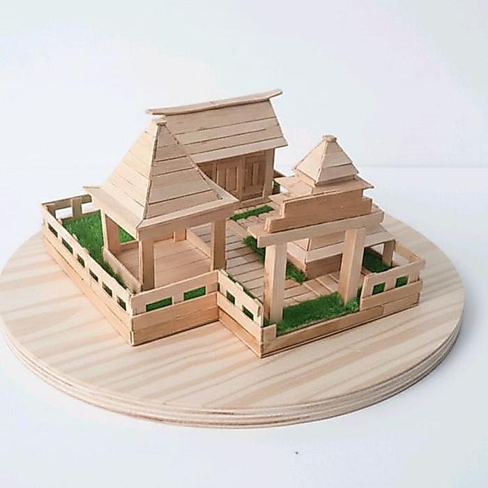 miniatur rumah adat provinsi Bali