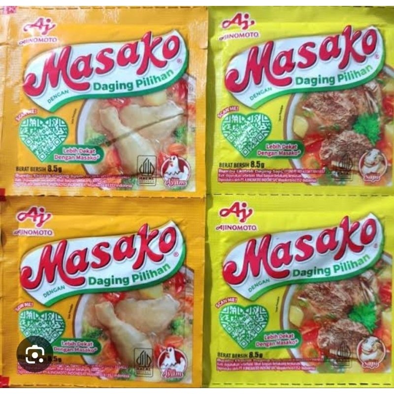 (1/2 renceng isi 6pcs ) Masako bumbu kaldu sapi atau Ayam renceng/ Penyedap Rasa Masako Sapi dan Aya