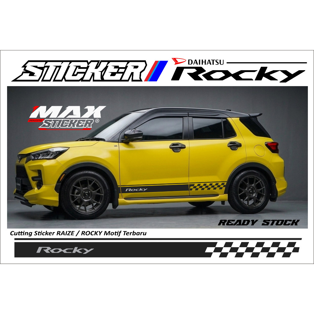 STICKER TOYOTA RAIZE DAIHATSU  ROCKY STIKER BODY SAMPING RAIZE ROCKY