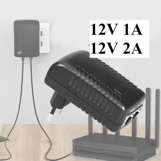 MITLESHOP Poe Adaptor 12v 1a 2a Poe Injector Lan Untuk Htb Netlink Totolink Tplink Media Converter C