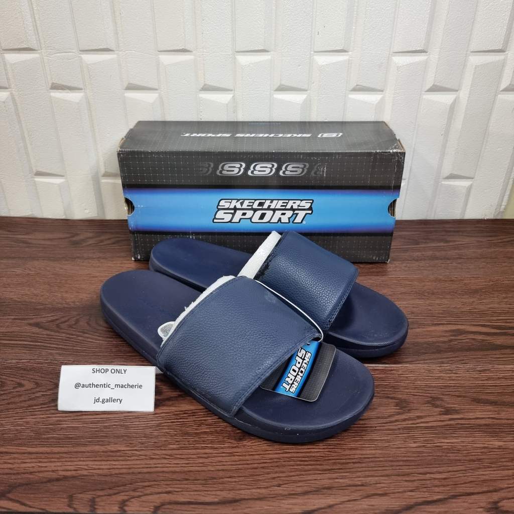 Original SALE SANDAL SKECHERS GAMBIX 51808 NVY BBK MEN