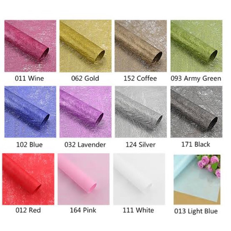 20lembar kertas bunga serat cellophane buket bunga buket uang