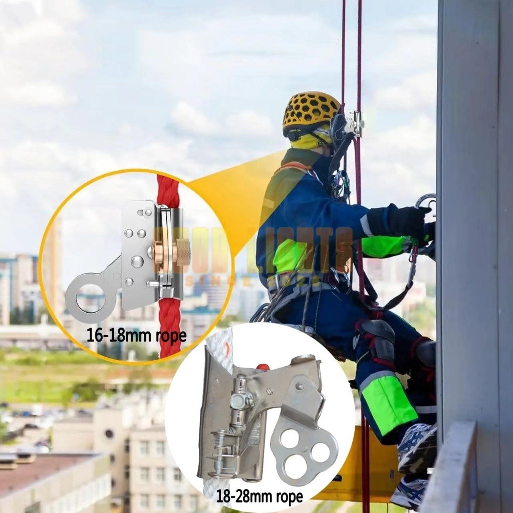 Safety Rock Climbing Arborist 16-20/18-28mm Caving Roof Tree Arborist Rope Grab Outdoor