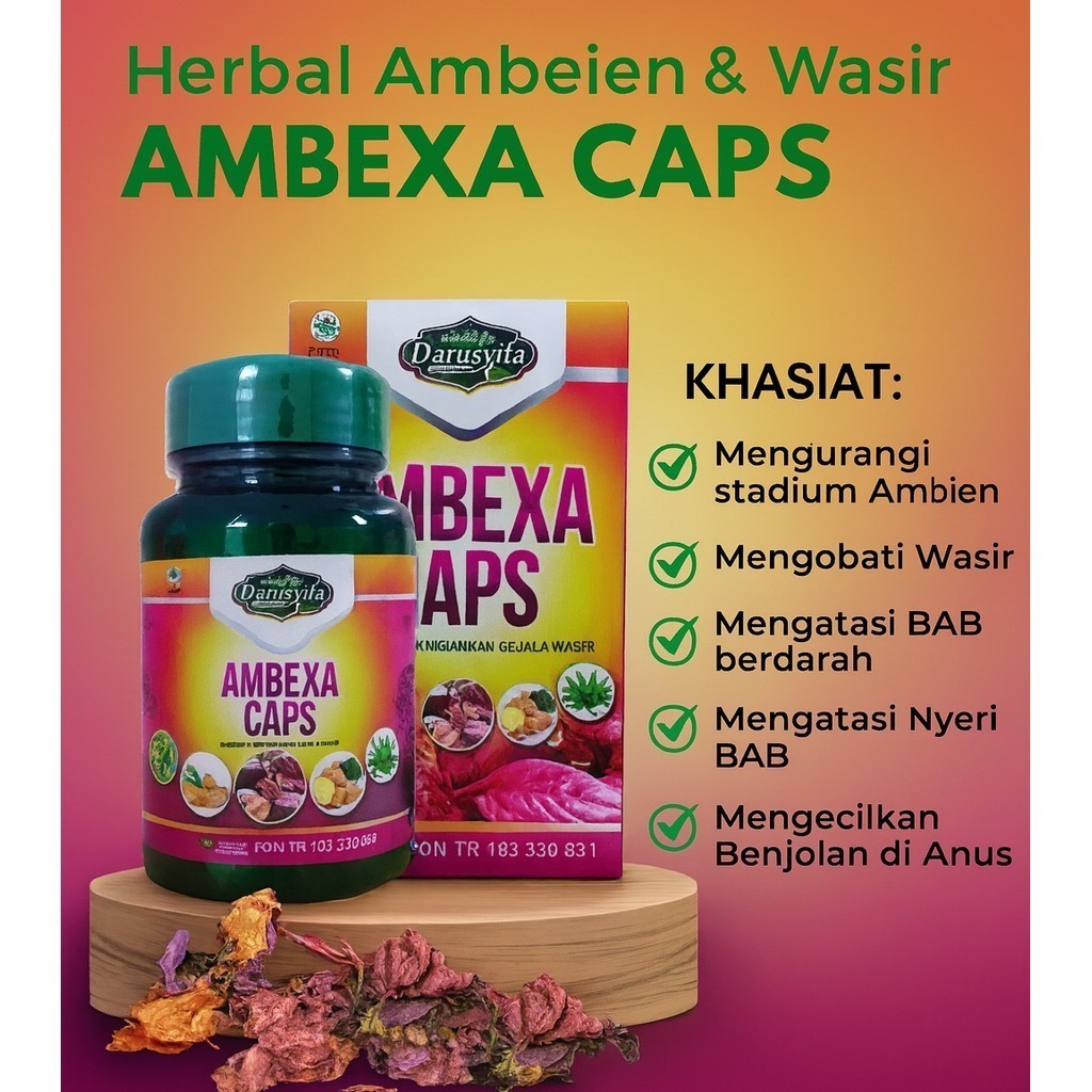 [ORIGINAL] Ambexa Asli Original Solusi Wasir Ambeien Sangat Aman Buat Ambeien AMBEXA HERBAL